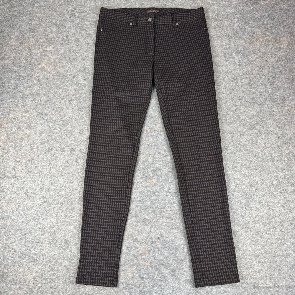 J McLaughlin Becca Jean Legging 30" Catalina Cloth Black Brown Stretch Womens 4‎
